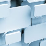 Speech bubble collage