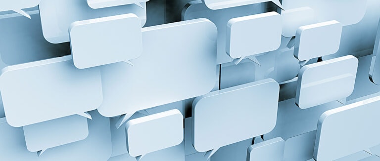 Speech bubble collage